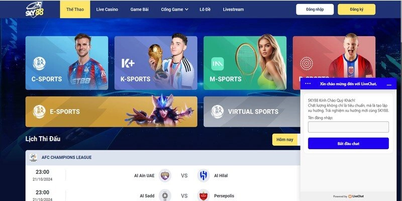 Một số phương thức liên hệ tư vấn mà Sky88 đang hỗ trợ cho hội viên